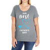 Our First Father's Day! Baby Boy Ladies Curvy T-Shirt