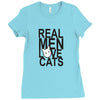 real men love cat Ladies Fitted T-Shirt