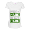 work hard blaze hard Maternity Scoop Neck T-shirt