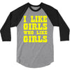 i like girls who like girls 3/4 Sleeve Shirt