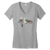 and that how i saved the world Women's V-Neck T-Shirt