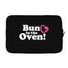 Bun in the Oven with Heart Baby Girl Laptop sleeve