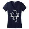 frog Women's V-Neck T-Shirt