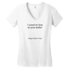 dad balls greeting Women's V-Neck T-Shirt