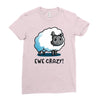 ewe crazy Ladies Fitted T-Shirt