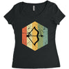 vintage sagittarius Women's Triblend Scoop T-shirt