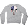 skull u.s.a. back Crewneck Sweatshirt