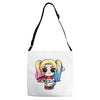 harley quinn Adjustable Strap Totes