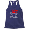 i only like ny as a friend Racerback Tank