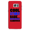 cool story babe white t shirt now make me a sandwich college humor fun Samsung Galaxy S7