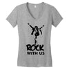 rock Women's V-Neck T-Shirt
