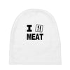 i eat meat Baby Beanies