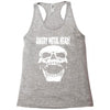 angry metal head Racerback Tank