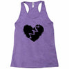 broken heart xxx black Racerback Tank