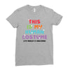 This Is My Human Costume I'm Really A Unicorn Ladies Fitted T-Shirt