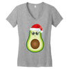 santa avocado Women's V-Neck T-Shirt