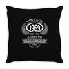 vintage quality without compromise 1969 aged to perfection Throw Pillow