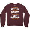 Super Cool Daddy Of A Freaking Awesome Son Crewneck Sweatshirt
