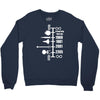 spaceship timeline funny  sci fi star retro wars trek joke cool Crewneck Sweatshirt