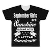 september girls are sunshine mixed with a little hurricane All Over Men's T-shirt