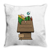 wake up Throw Pillow