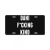 Dani Kind License Plate