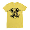 gas mask Ladies Fitted T-Shirt