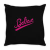 believe hand lettering printed t shirt Throw Pillow