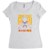 training to beat saiyan or at least warrior anime gym workout lifting Women's Triblend Scoop T-shirt