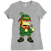 happy saint patrick day simpson 2 Ladies Fitted T-Shirt
