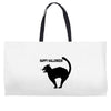 happy halloween Weekender Totes