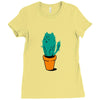 cat tus Ladies Fitted T-Shirt