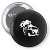 camper van surf split retro Pin-back button