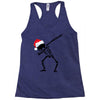 skeleton dabbing christmas Racerback Tank