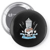 skull emblem Pin-back button