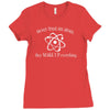 never trust an atom Ladies Fitted T-Shirt
