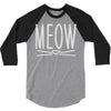 meow cute cat face 3/4 Sleeve Shirt