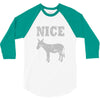 nice ass 3/4 Sleeve Shirt