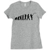 evolution of a fisherman angler mens fishing t shirt Ladies Fitted T-Shirt