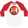 route 66 sign distressed, ideal birthday gift or present 3/4 Sleeve Shirt