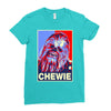 chewbacca poster, ideal gift or birthday present Ladies Fitted T-Shirt