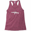 banksy style ak47 art   funny Racerback Tank