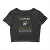 cancer christmas ugly sweater Crop Top