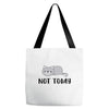 Cat Says Not Today Tote Bags