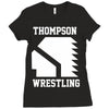 Thompson High School Wrestling (Vision Quest) Ladies Fitted T-Shirt
