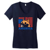 doge bless america Women's V-Neck T-Shirt