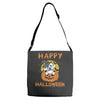 bichon frise Adjustable Strap Totes