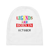 legends are born october Baby Beanies