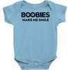boobies make me smile Baby Onesie