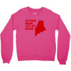 funny maine state Crewneck Sweatshirt